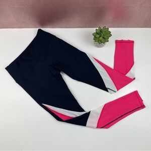 Noli Black Pink White Workout Athletic Leggings Women Size Small
